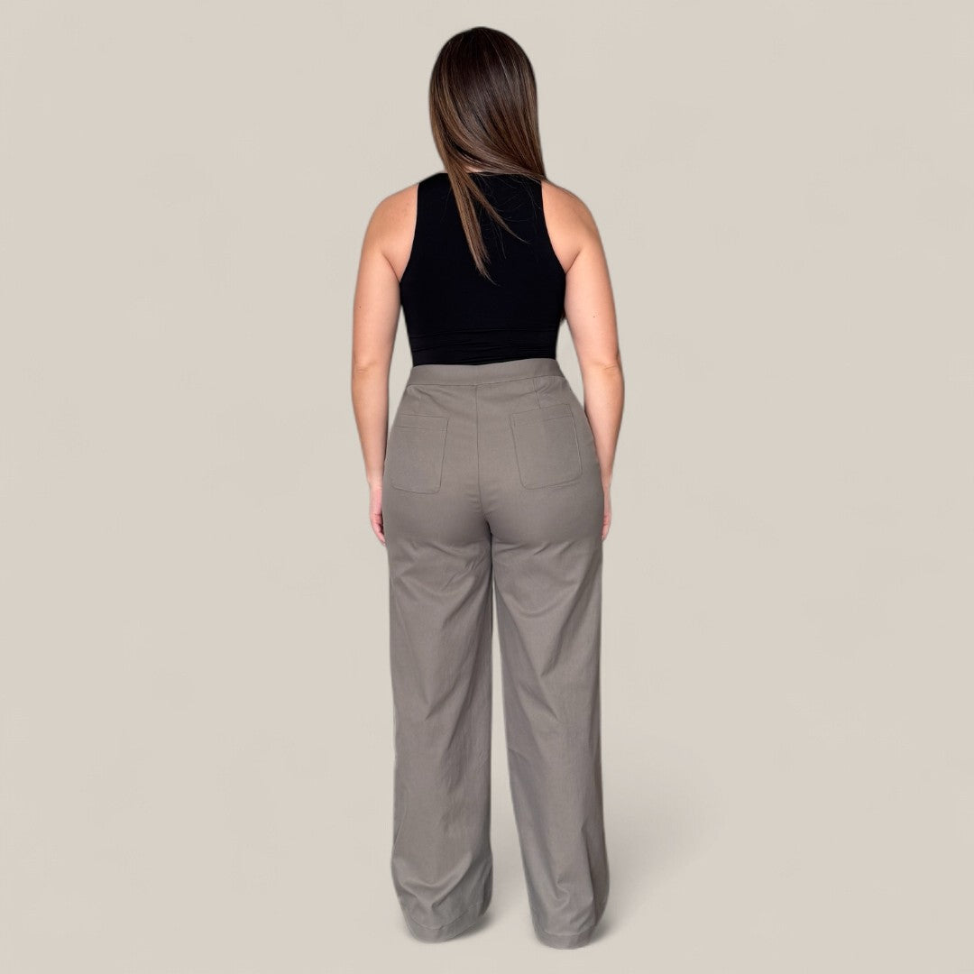 Side Button Pants