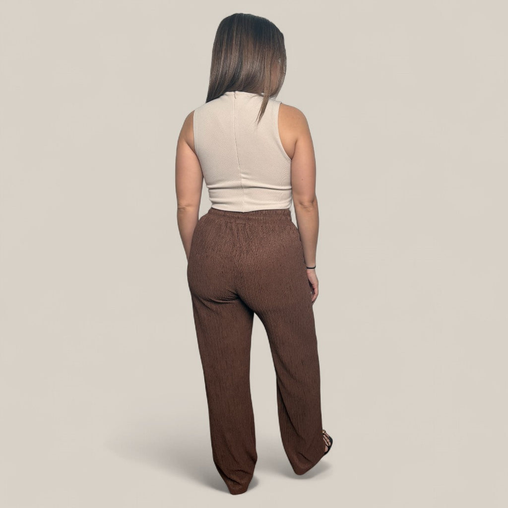 Crinkled Drawstring Pants