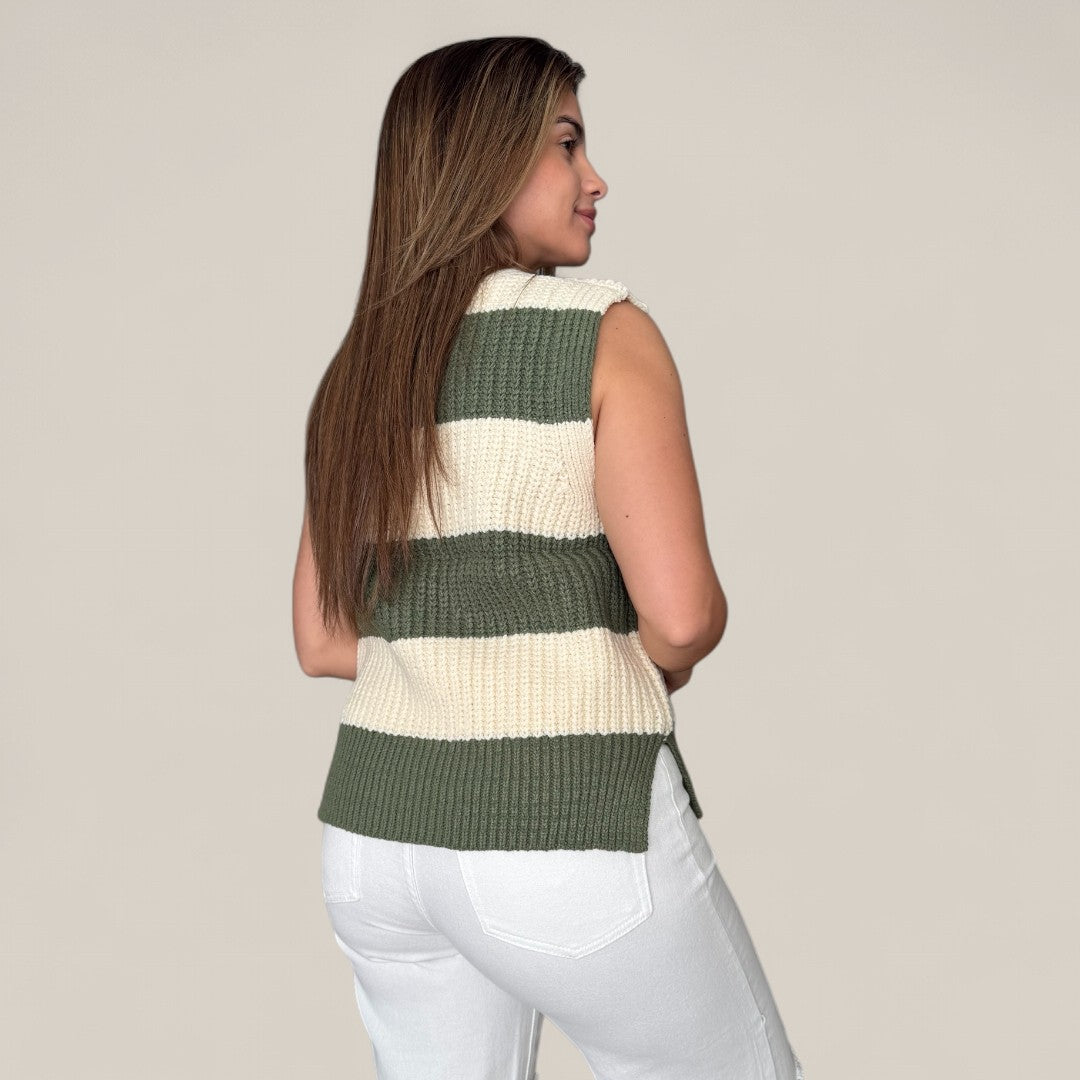 Striped Sweater Vest