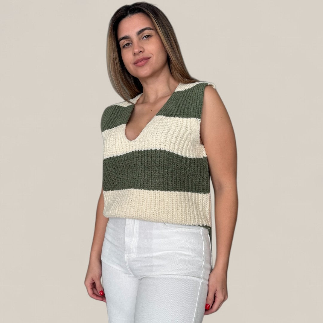 Striped Sweater Vest