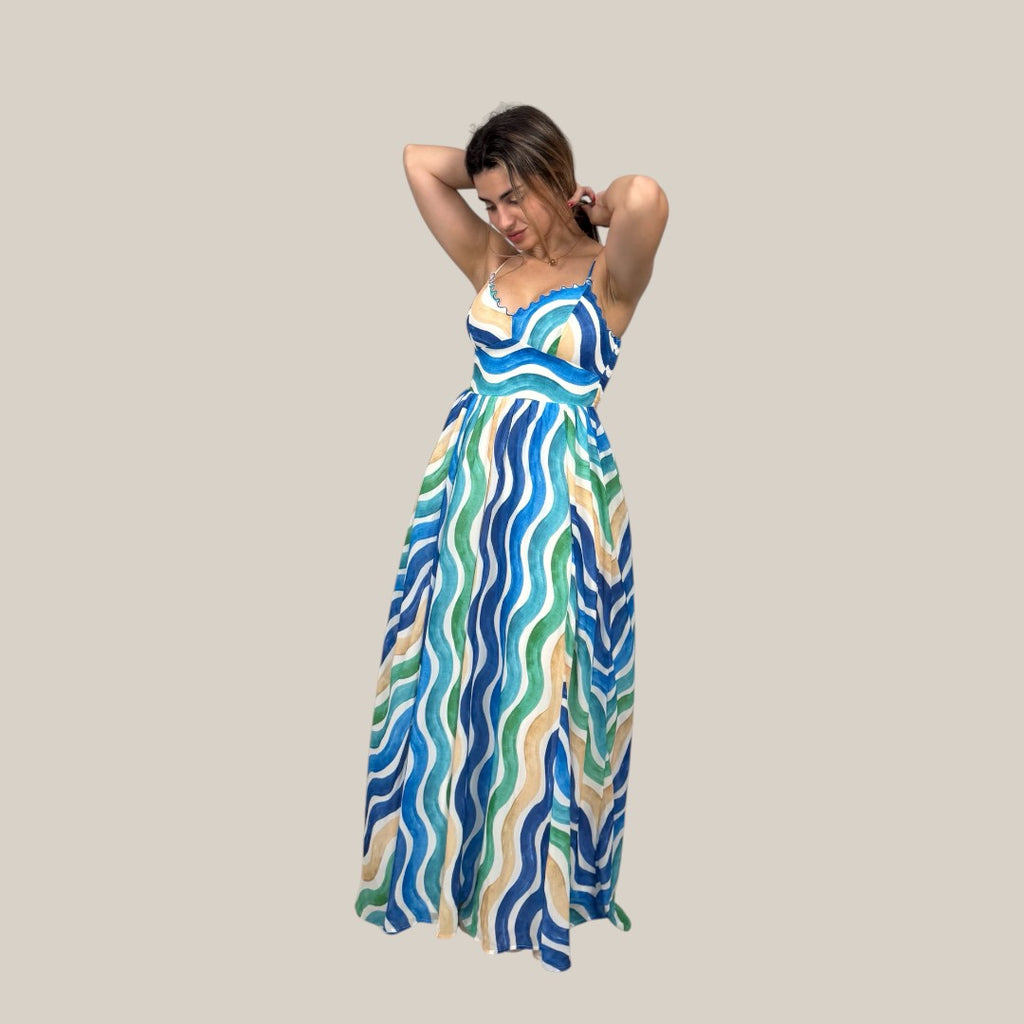 Wave Pattern Maxi