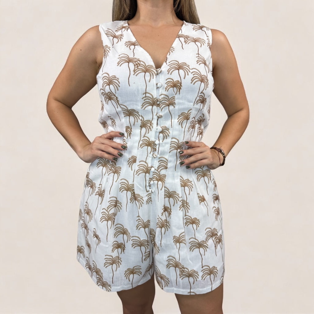 Palm Tree Romper