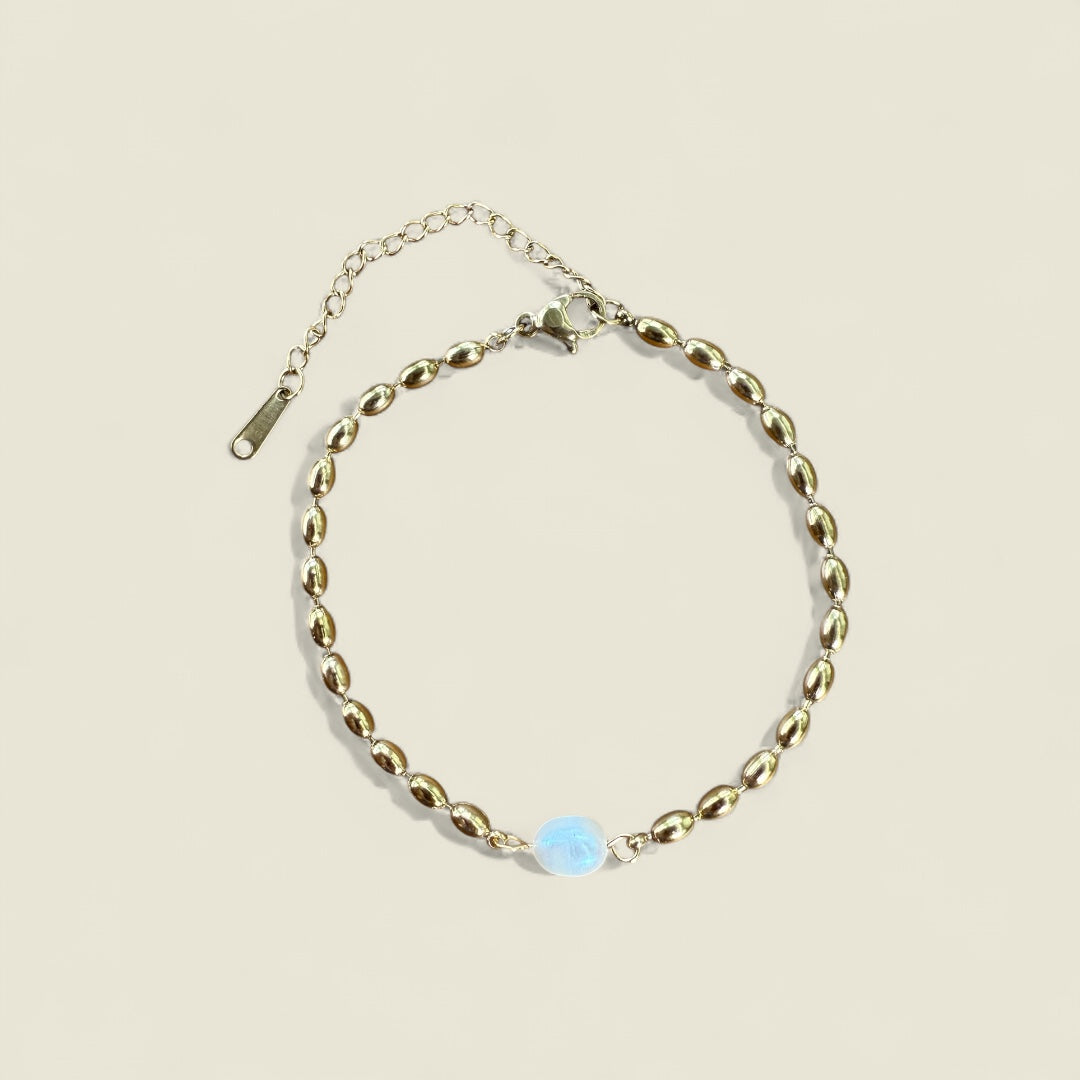 Pearl Bracelet - Stainless Steel Gold-Plated