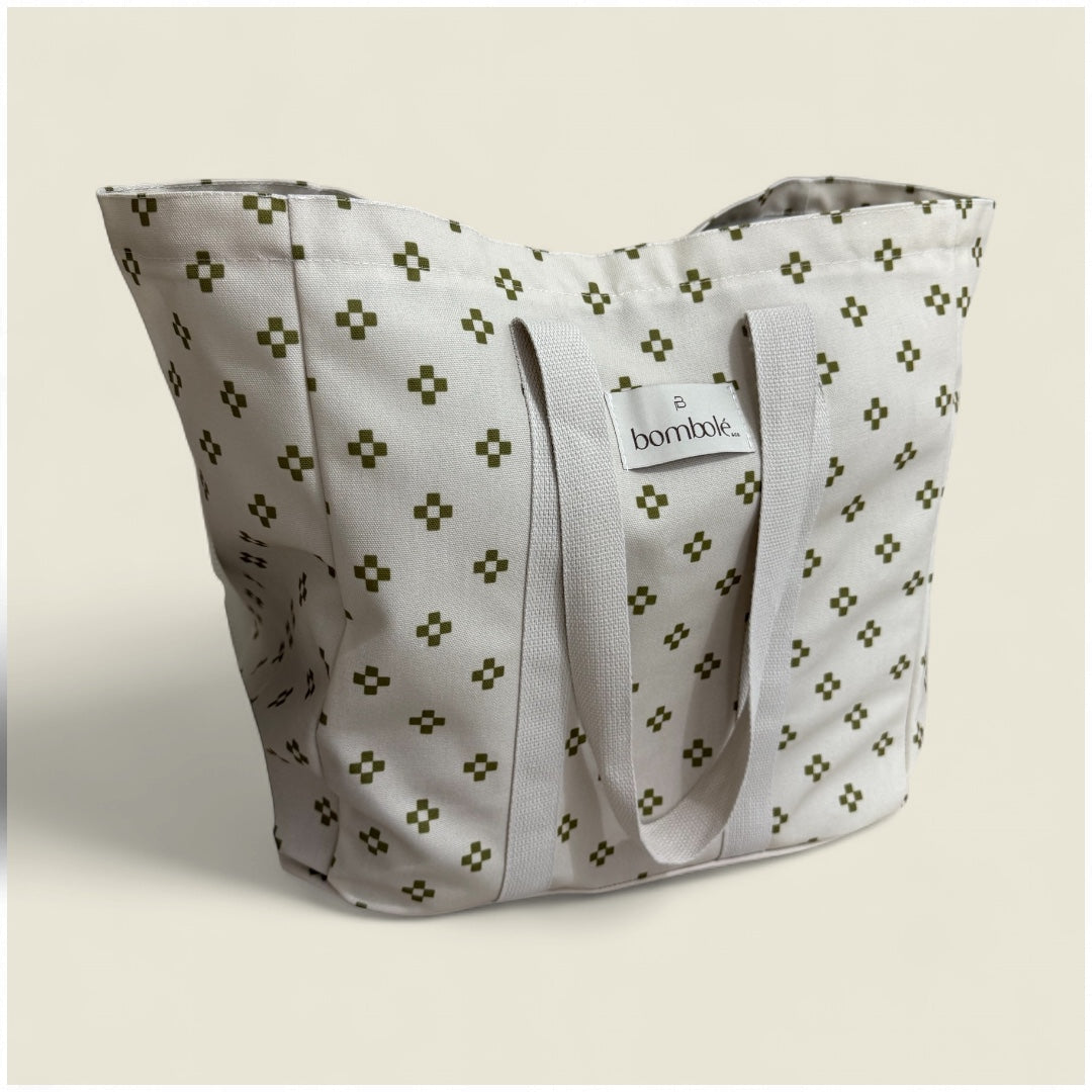 Soft Green Pattern Tote Bag