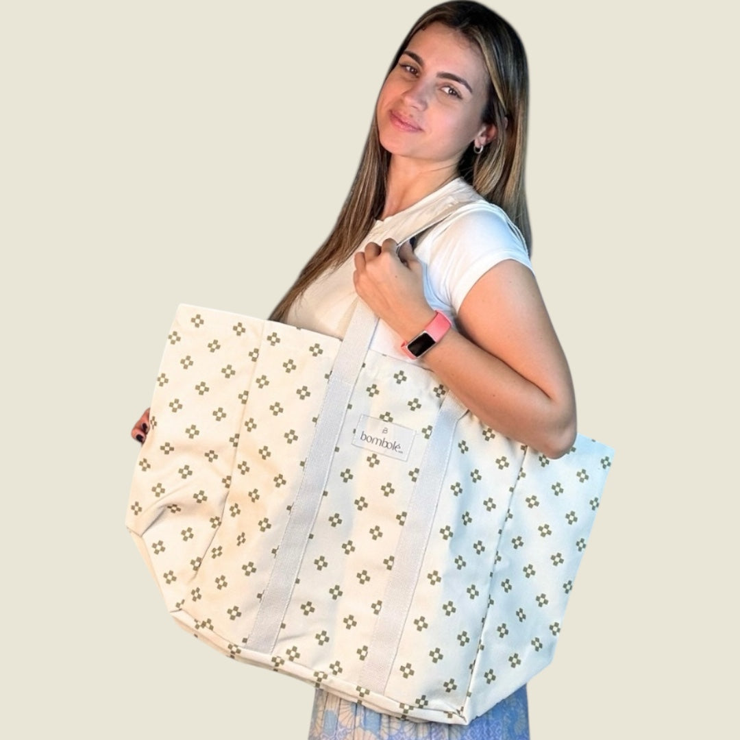 Soft Green Pattern Tote Bag