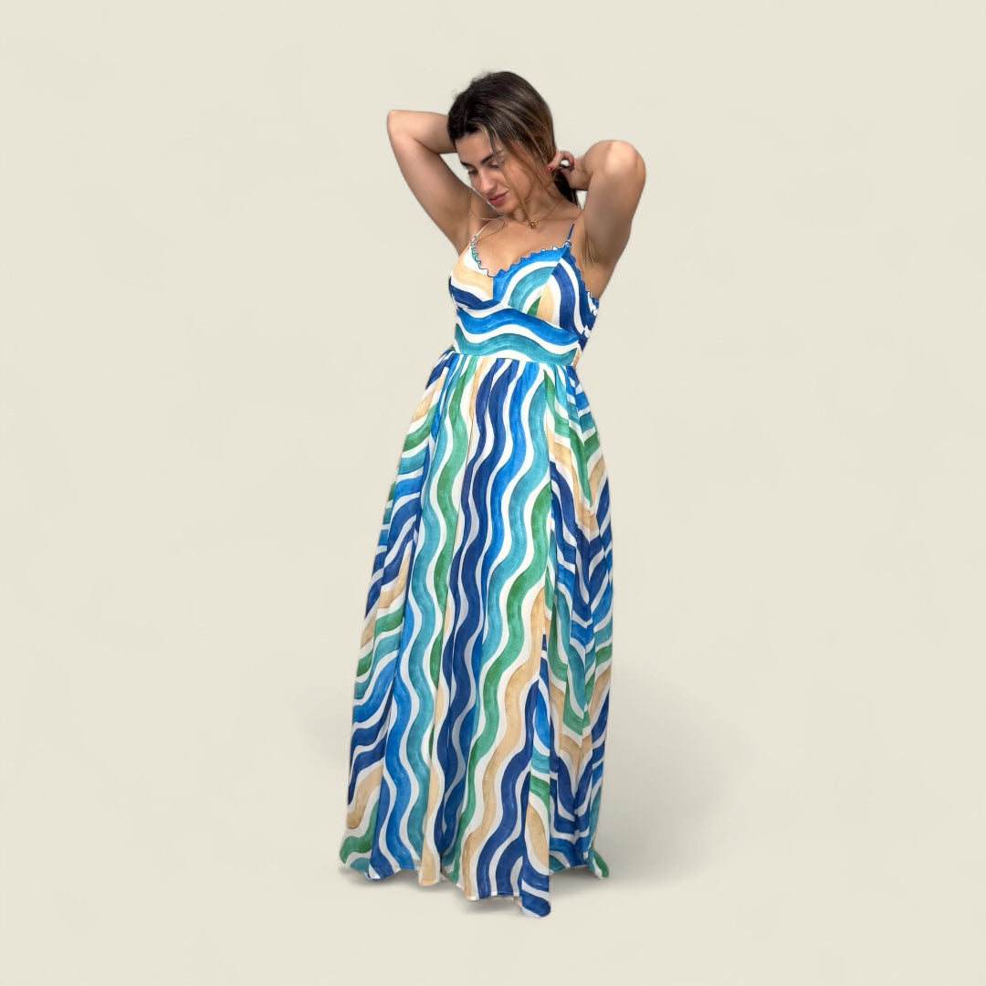 Wave Pattern Maxi