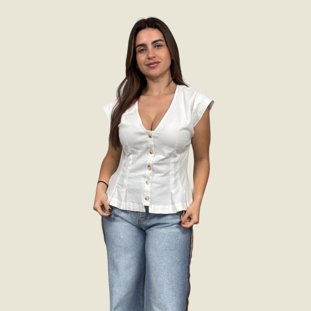 Cap Sleeve Top With Pleated Bottom