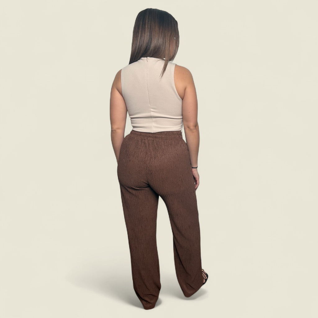 Crinkled Drawstring Pants