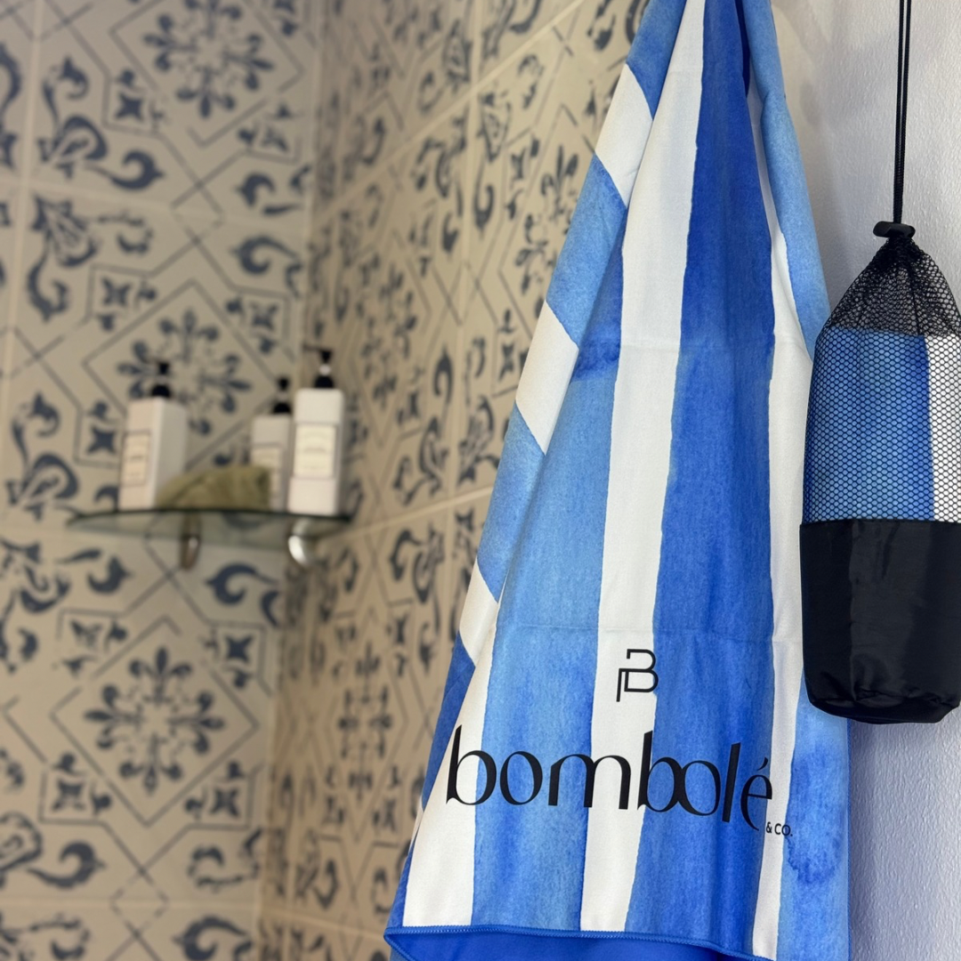 Blue Striped Beach Towel