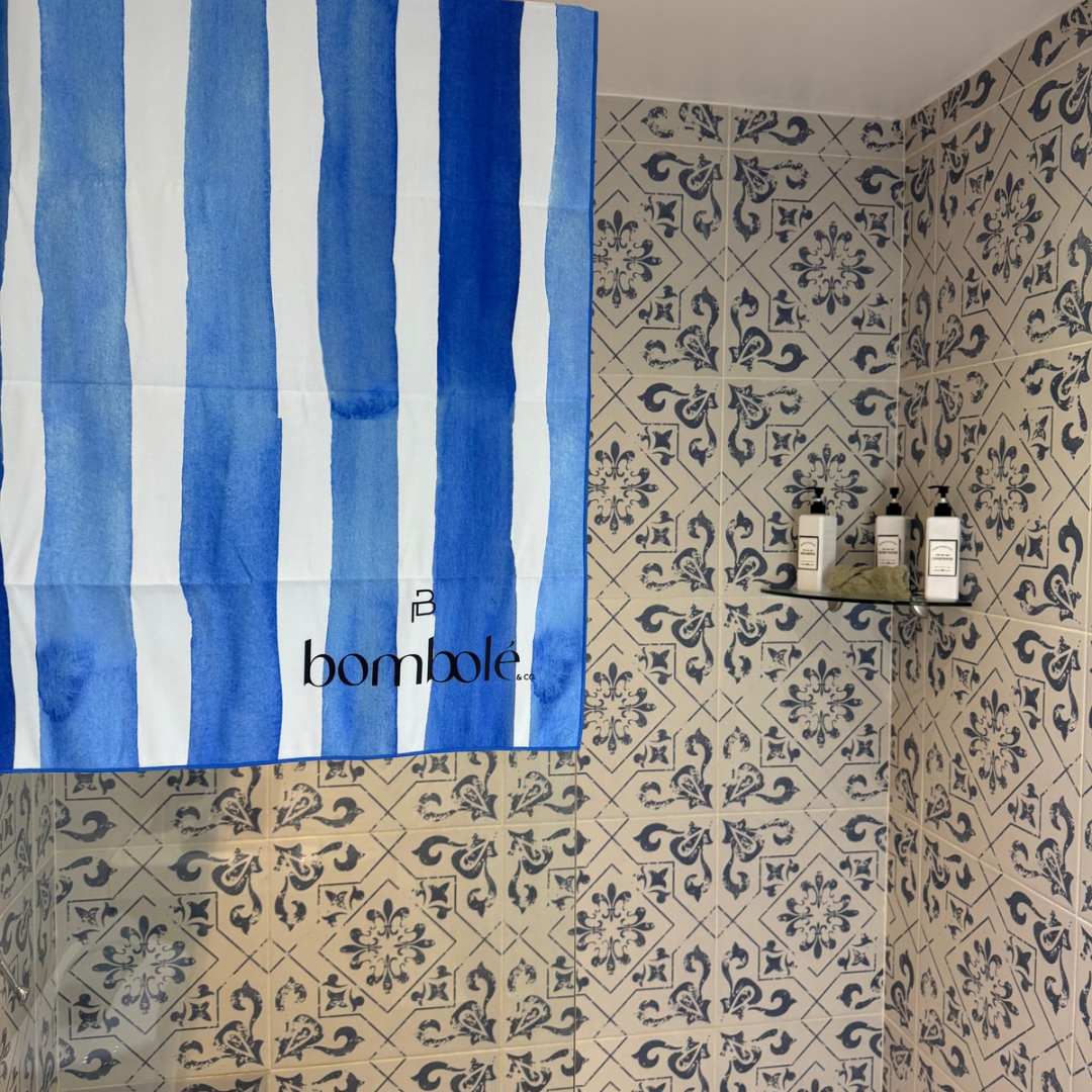 Blue Striped Beach Towel
