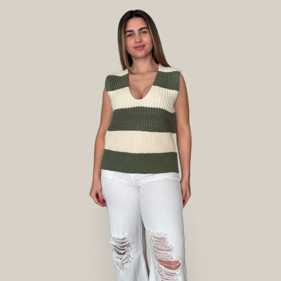 Striped Sweater Vest