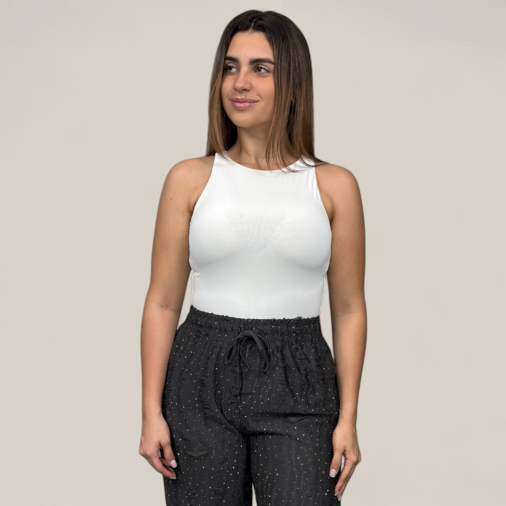 Charcoal Rhinestone Destroyed Lounge Pants